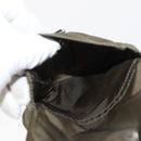 PRADA Backpack Nylon Khaki Silver Auth 168394-26