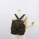 PRADA Backpack Nylon Khaki Silver Auth 168394-27