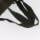 PRADA Backpack Nylon Khaki Silver Auth 168394-8