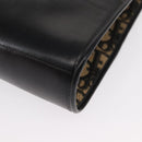 Christian Dior Trotter Canvas Hand Bag Navy Gold Auth 168395-17