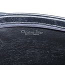 Christian Dior Trotter Canvas Hand Bag Navy Gold Auth 168395-11