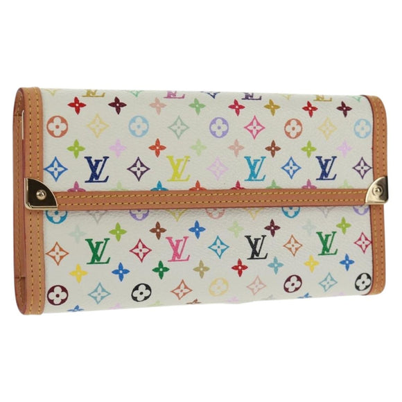 LOUIS VUITTON Multicolor Porte Tresor International Wallet M92659 Auth 168396SAV