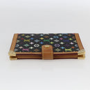 LOUIS VUITTON Multicolor Agenda PM Day Planner Cover Black R20895 LV Auth 168402-4