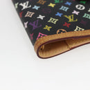 LOUIS VUITTON Multicolor Agenda PM Day Planner Cover Black R20895 LV Auth 168402-9
