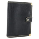 LOUIS VUITTON Agenda MM Day Planner Cover Suhari Black R20885 LV Auth 168404-1