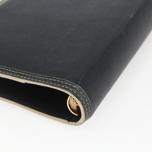LOUIS VUITTON Agenda MM Day Planner Cover Suhari Black R20885 LV Auth 168404