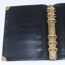 LOUIS VUITTON Agenda MM Day Planner Cover Suhari Black R20885 LV Auth 168404-18
