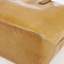 LOUIS VUITTON Monogram Vernis Reade PM Hand Bag Beige M91334 LV Auth 168407-9