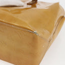 LOUIS VUITTON Monogram Vernis Reade PM Hand Bag Beige M91334 LV Auth 168407-15