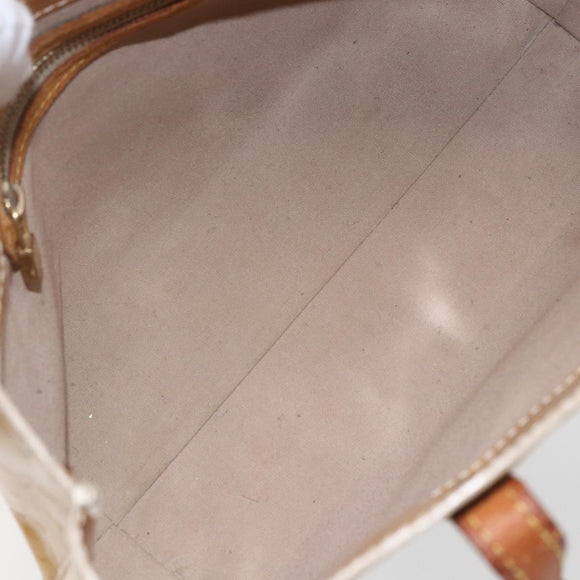 LOUIS VUITTON Monogram Vernis Reade PM Hand Bag Beige M91334 LV Auth 168407