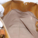LOUIS VUITTON Monogram Vernis Reade PM Hand Bag Beige M91334 LV Auth 168407-19