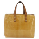 LOUIS VUITTON Monogram Vernis Reade PM Hand Bag Beige M91334 LV Auth 168407-13
