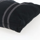 HERMES Fourre Tout Cabas Tote Bag Canvas Black Auth 168421-10