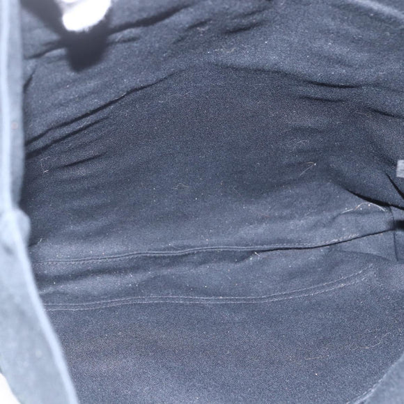 HERMES Fourre Tout Cabas Tote Bag Canvas Black Auth 168421