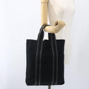 HERMES Fourre Tout Cabas Tote Bag Canvas Black Auth 168421-19