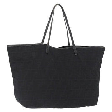 FENDI Zucca Canvas Tote Bag Black Auth 168423