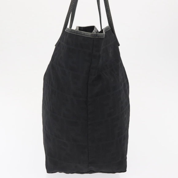 FENDI Zucca Canvas Tote Bag Black Auth 168423