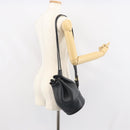 Coach Shoulder Bag Leather Black Auth 168425-21