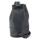 Coach Shoulder Bag Leather Black Auth 168425-3