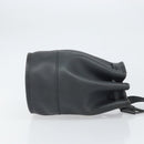 Coach Shoulder Bag Leather Black Auth 168425-4