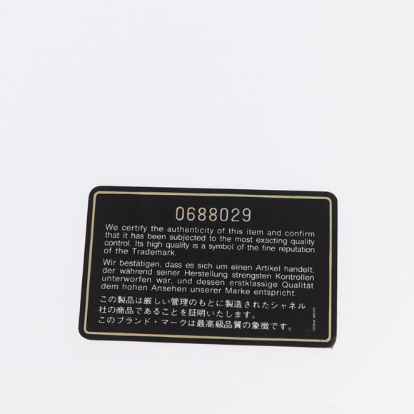 CHANEL Half Moon Chain Shoulder Bag Lamb Skin Black Gold CC Auth 168431