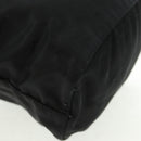 PRADA Drawstring Pouch Nylon Black Silver Auth 168451V-10