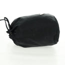 PRADA Drawstring Pouch Nylon Black Silver Auth 168451V-4