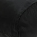 PRADA Drawstring Pouch Nylon Black Silver Auth 168451V-8