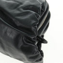 Christian Dior Karenina Hand Bag Leather Black Silver Auth 168453SAV-13