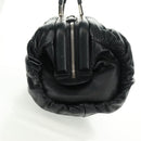 Christian Dior Karenina Hand Bag Leather Black Silver Auth 168453SAV-4