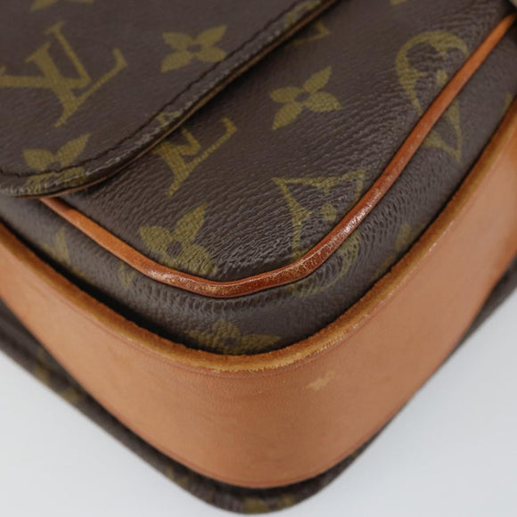 LOUIS VUITTON Monogram Cartouchiere MM Shoulder Bag Vintage M51253 Auth 168455