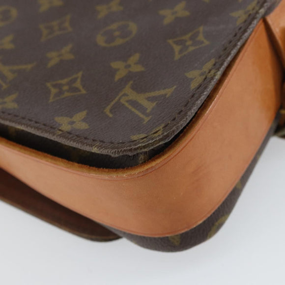 LOUIS VUITTON Monogram Cartouchiere MM Shoulder Bag Vintage M51253 Auth 168455