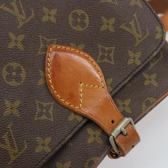 LOUIS VUITTON Monogram Cartouchiere MM Shoulder Bag Vintage M51253 Auth 168455