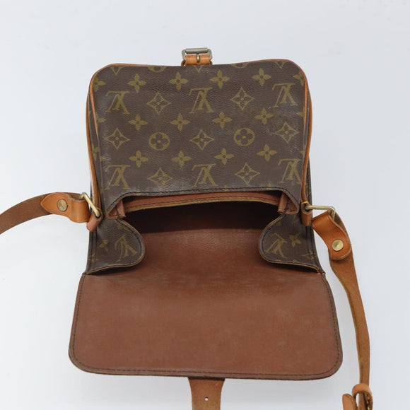 LOUIS VUITTON Monogram Cartouchiere MM Shoulder Bag Vintage M51253 Auth 168455