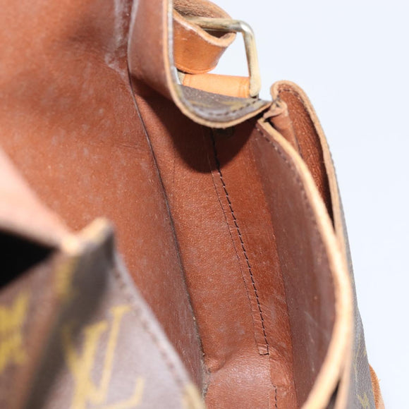 LOUIS VUITTON Monogram Cartouchiere MM Shoulder Bag Vintage M51253 Auth 168455