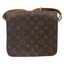 LOUIS VUITTON Monogram Cartouchiere MM Shoulder Bag Vintage M51253 Auth 168455-2
