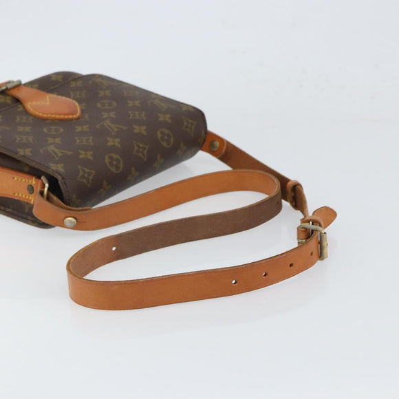 LOUIS VUITTON Monogram Cartouchiere MM Shoulder Bag Vintage M51253 Auth 168455