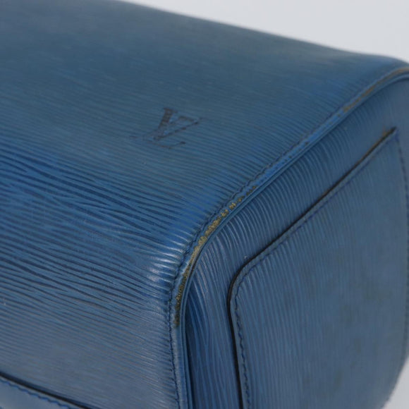 LOUIS VUITTON Epi Speedy 30 Hand Bag Toledo Blue M43005 LV Auth 168457