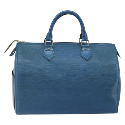 LOUIS VUITTON Epi Speedy 30 Hand Bag Toledo Blue M43005 LV Auth 168457 - 0