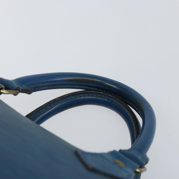 LOUIS VUITTON Epi Speedy 30 Hand Bag Toledo Blue M43005 LV Auth 168457