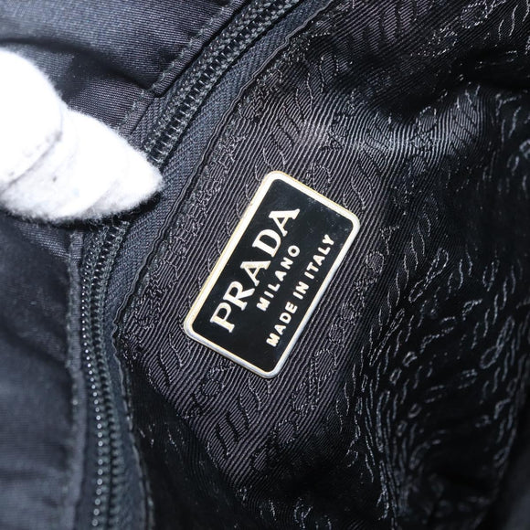 PRADA Tote Bag Nylon Black Auth 168460