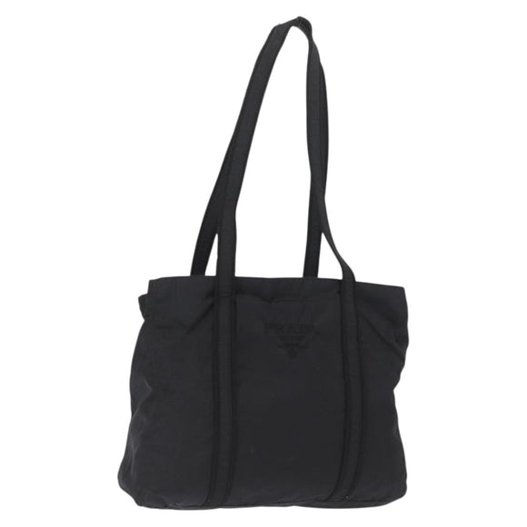 PRADA Tote Bag Nylon Black Auth 168460