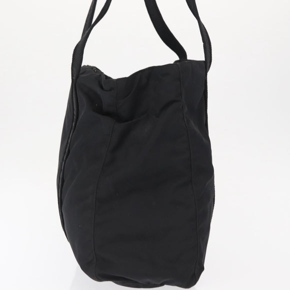 PRADA Tote Bag Nylon Black Auth 168460