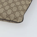 GUCCI GG Supreme Shoulder Bag PVC Beige Silver 141626 Auth 168461-14