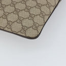 GUCCI GG Supreme Shoulder Bag PVC Beige Silver 141626 Auth 168461-15