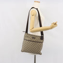 GUCCI GG Supreme Shoulder Bag PVC Beige Silver 141626 Auth 168461-25