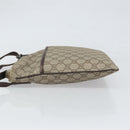 GUCCI GG Supreme Shoulder Bag PVC Beige Silver 141626 Auth 168461-4
