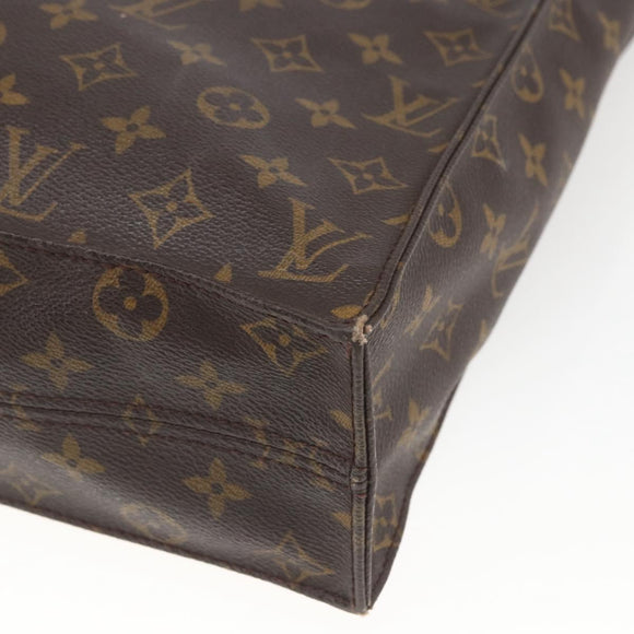 LOUIS VUITTON Monogram Sac Plat Hand Bag M51140 LV Auth 168465