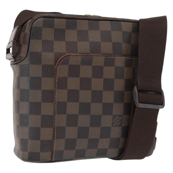 LOUIS VUITTON Damier Ebene Olaf PM Shoulder Bag N41442 LV Auth 168475