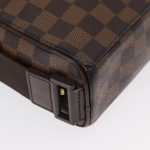 LOUIS VUITTON Damier Ebene Olaf PM Shoulder Bag N41442 LV Auth 168475